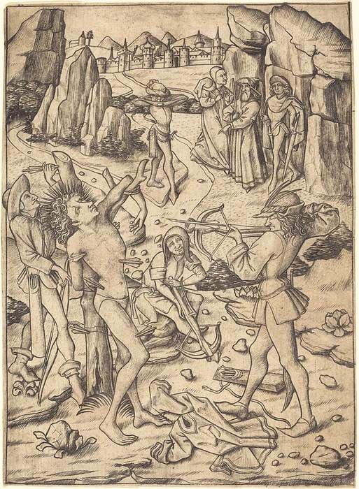 Martyrdom of Saint Sebastian — Master E.S.