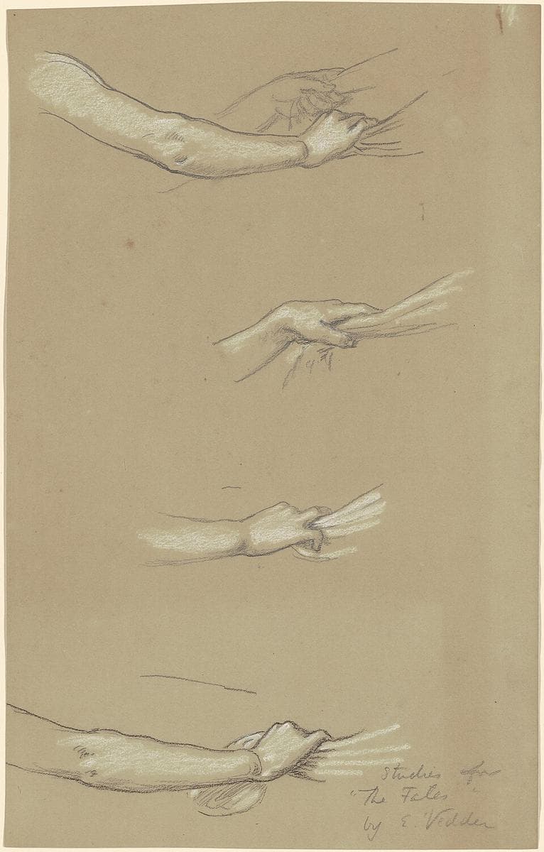 Study for "The Fates Gathering in the Stars" — Elihu Vedder