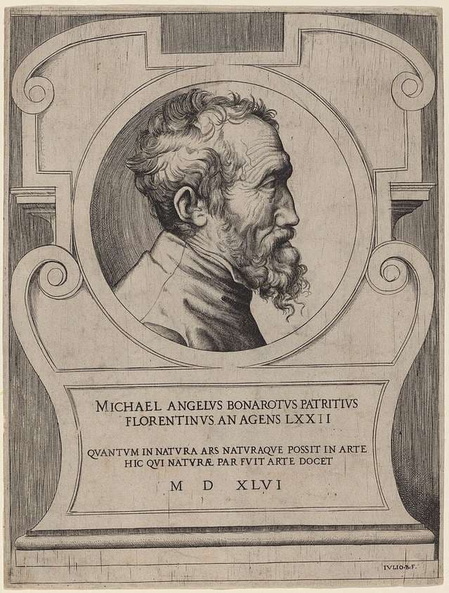 Michelangelo — Giulio Bonasone