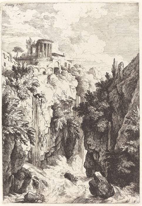 Temple of the Sibyl, Tivoli — Christian Wilhelm Ernst Dietrich