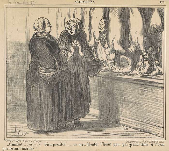 Comment ... c'est-t'y dieu possible! ... — Honoré Daumier