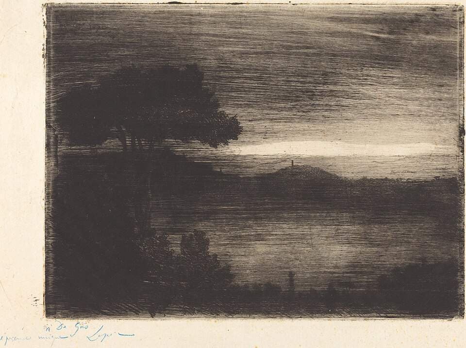Lake Nemi — Vicomte Ludovic Lepic
