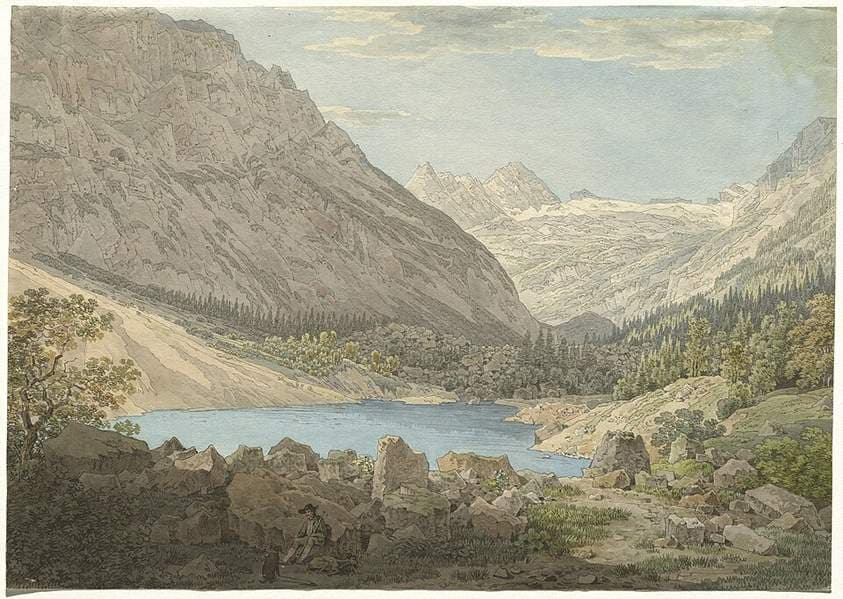 "The Blue Pool" in the Rein Valley near Garmisch — Max Joseph Wagenbauer