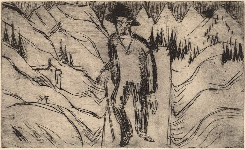 The Wanderer — Ernst Ludwig Kirchner