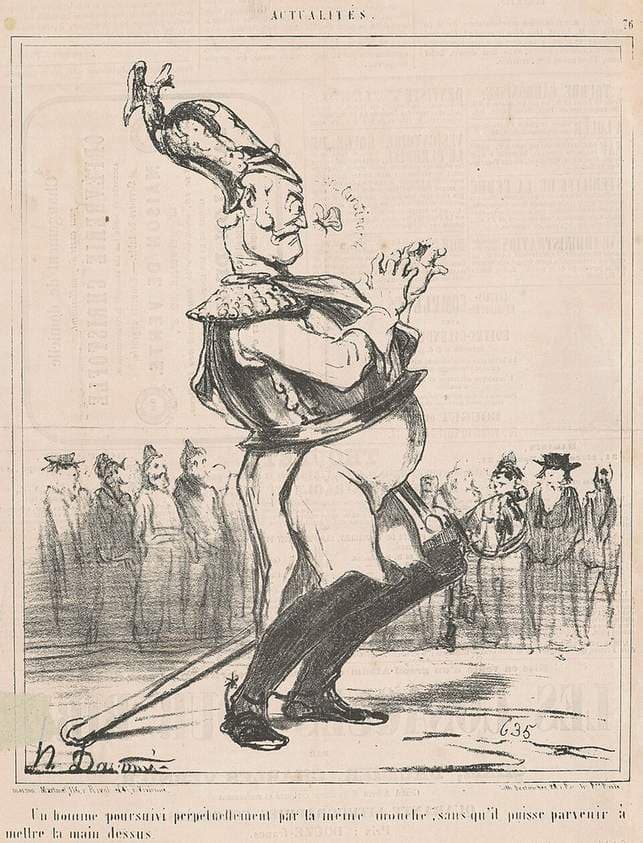 Un homme poursuivi ... — Honoré Daumier