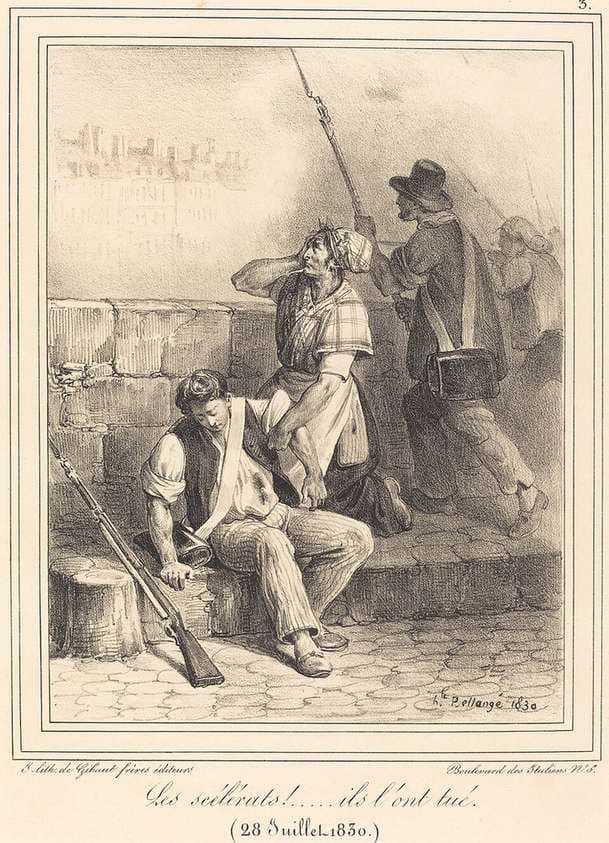 "Les Scélérats!..." — Hippolyte Bellangé