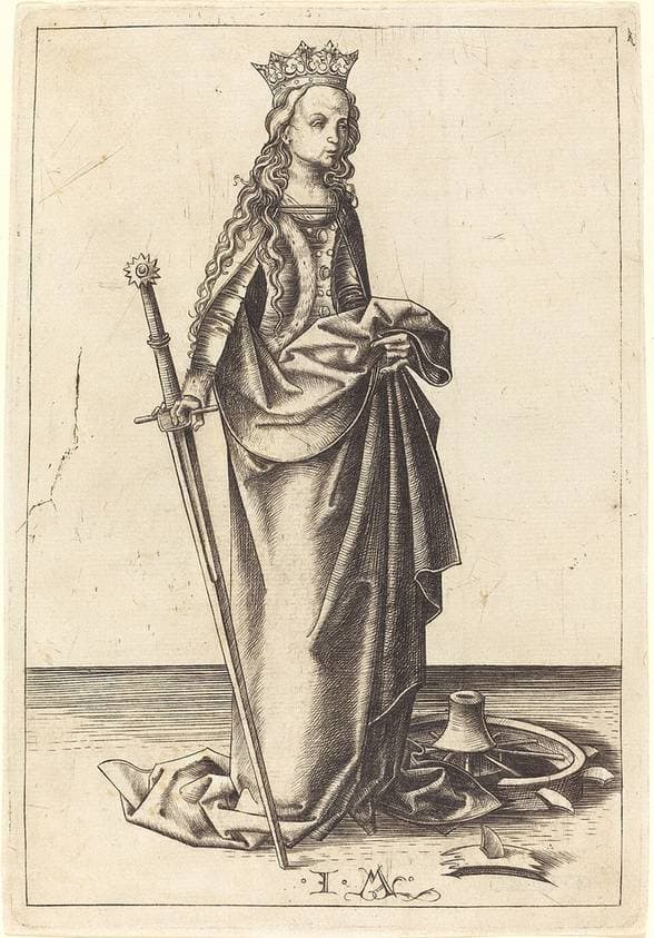 Saint Catherine — Israhel van Meckenem
