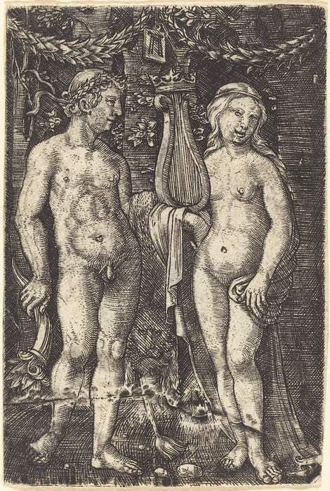 Hercules and a Muse — Albrecht Altdorfer