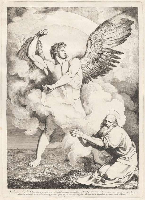 Et vidi alium angelum fortem... (The Angel of the Apocalypse Appearing to Saint John) — Luigi Sabatelli I