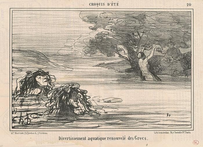 Divertissement ... renouvelé des Grecs — Honoré Daumier