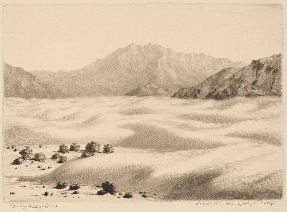 Dunes near Palm Springs, California (no.2) — George Elbert Burr