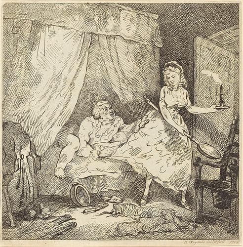 A Bed-warmer — Thomas Rowlandson