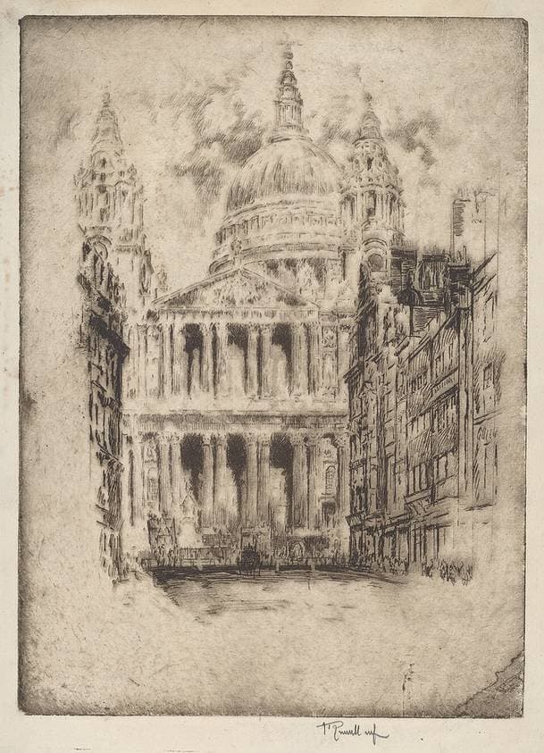 St. Paul's, Fleet Street, London — Joseph Pennell