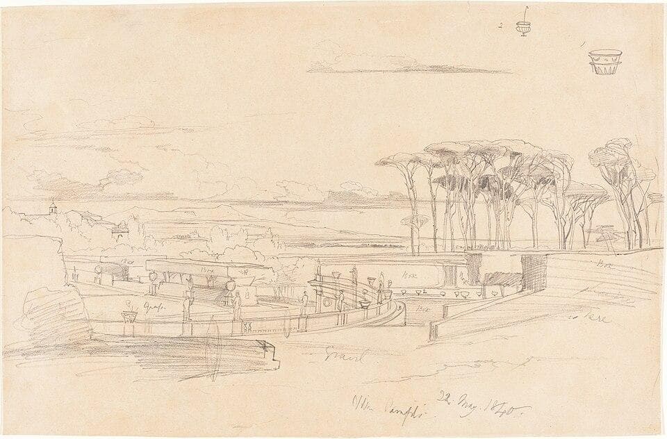 Villa Pamphili — Edward Lear