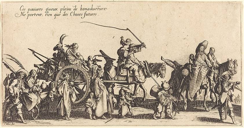 The Bohemians Marching: The Rear Guard — Jacques Callot
