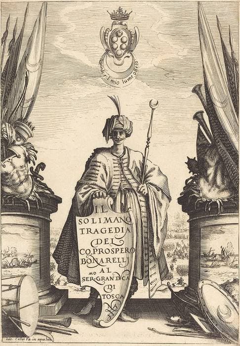 Title Page for "Il Solimano" — Jacques Callot