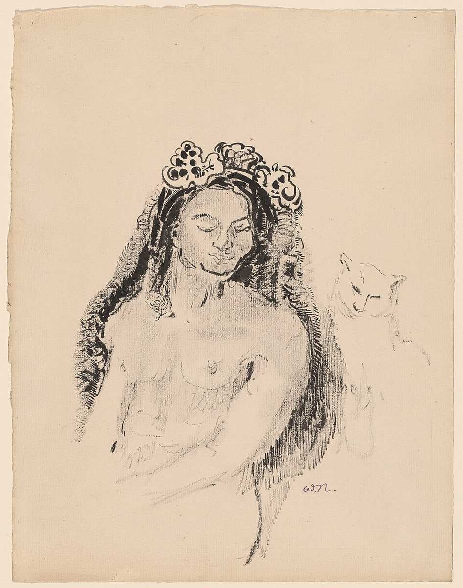 The Queen of Sheba (La Reine de Saba) — Odilon Redon