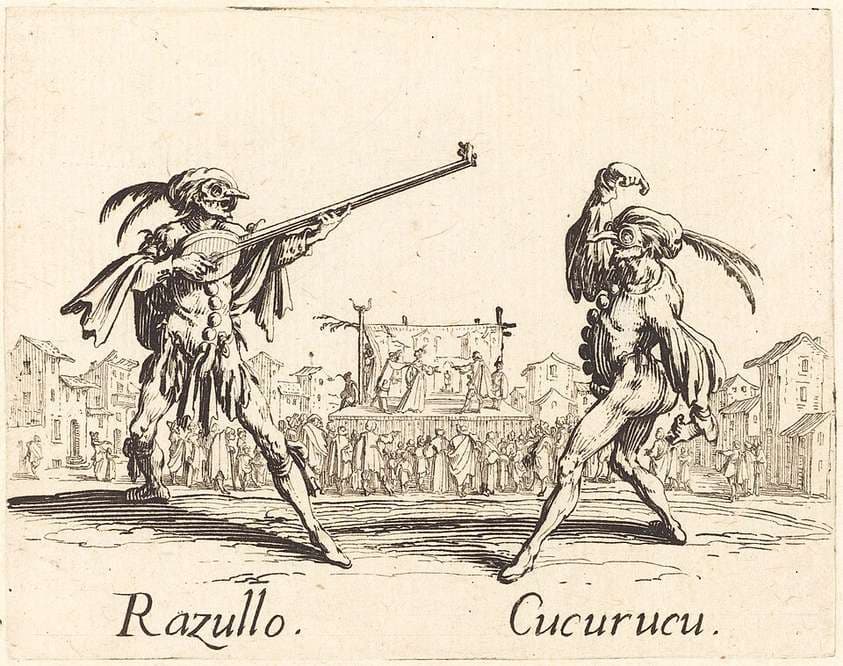 Razullo and Cucurucu — Jacques Callot