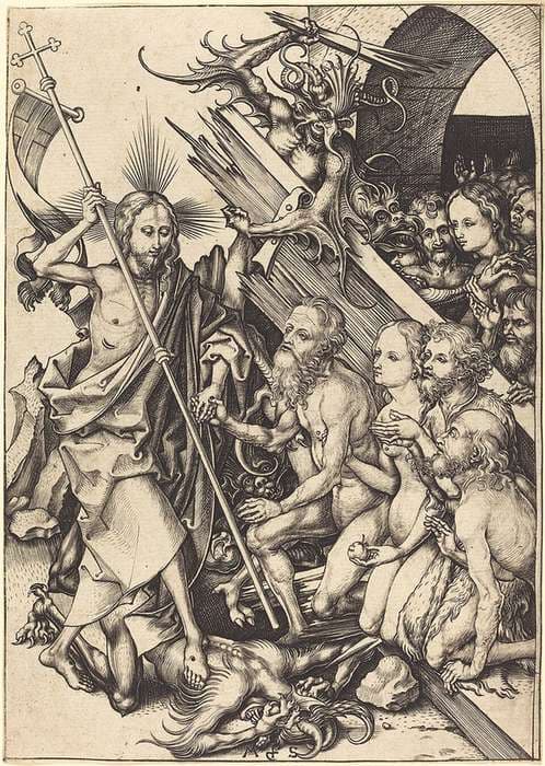 Christ in Limbo — Martin Schongauer