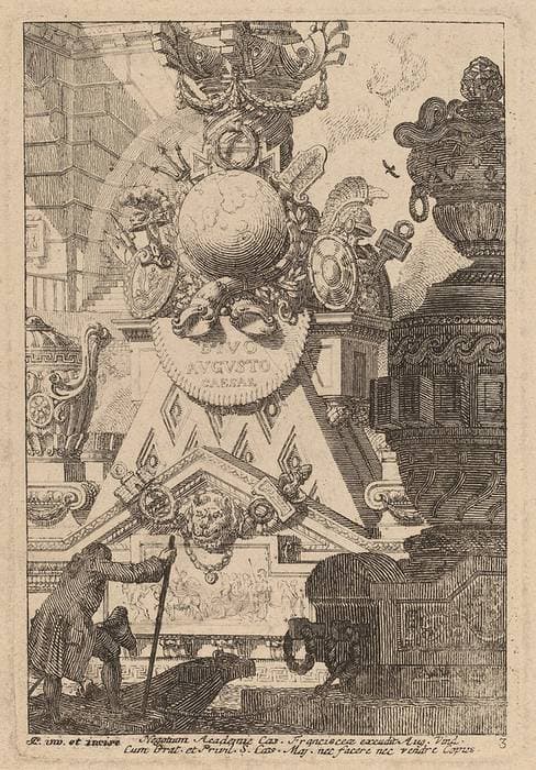 Fantasy of an Antique Trophy to Augustus — Carl Schütz