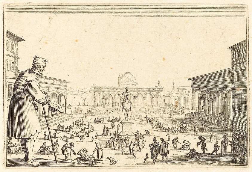 Piazza SS. Annunziata, Florence — Jacques Callot
