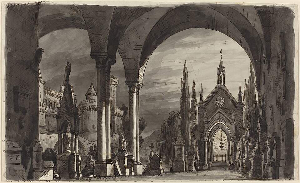 Graveyard of the Ravenswoods, from "Lucia di Lammermoor" — Romolo Liverani