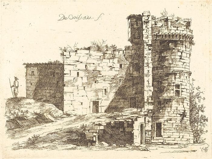 Ruins of the Château Saint-Chamond, Loire — Jean-Jacques de Boissieu