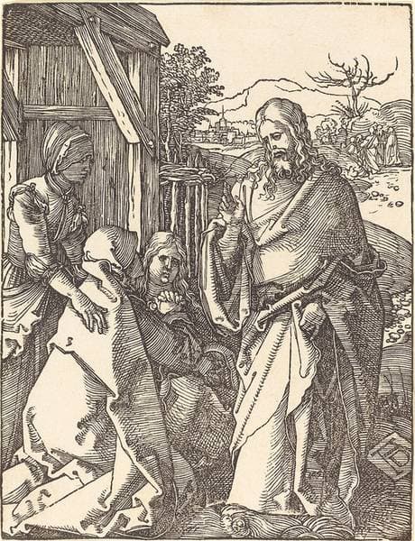Christ Taking Leave from His Mother — Albrecht Dürer
