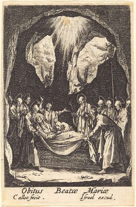 The Burial of the Virgin — Jacques Callot
