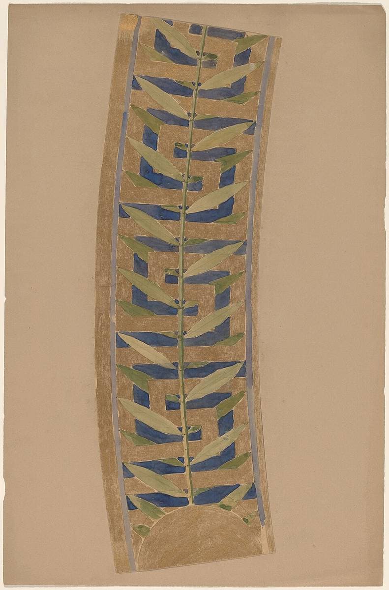 Study for a Border Design — Charles Sprague Pearce