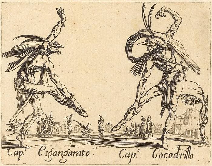 Cap. Esgangarato and Cap. Cocodrillo — Jacques Callot