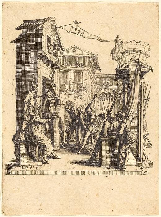 Christ before Caiaphas — Jacques Callot