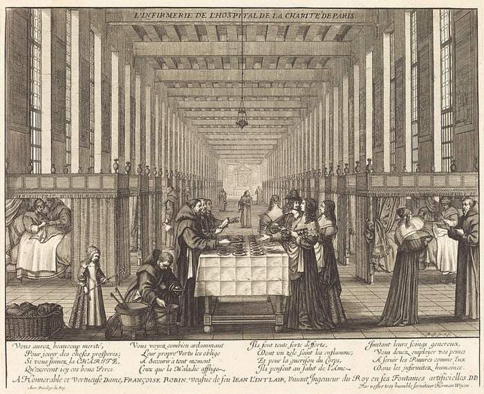 L'Infirmerie de l'hospital de la Charite de Paris — Abraham Bosse