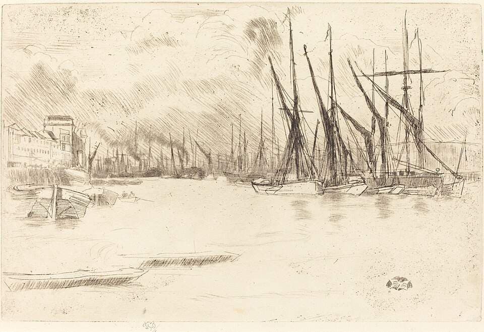 From Pickle-Herring Stairs — James Abbott McNeill Whistler
