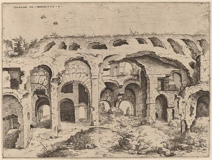 Fourth View of the Colosseum — Hieronymus Cock