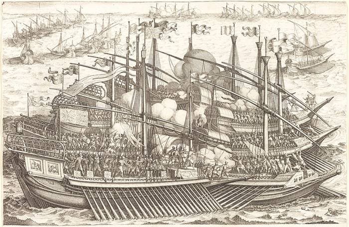 The First Naval Battle — Jacques Callot