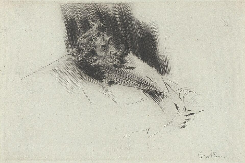 Whistler Asleep — Giovanni Boldini