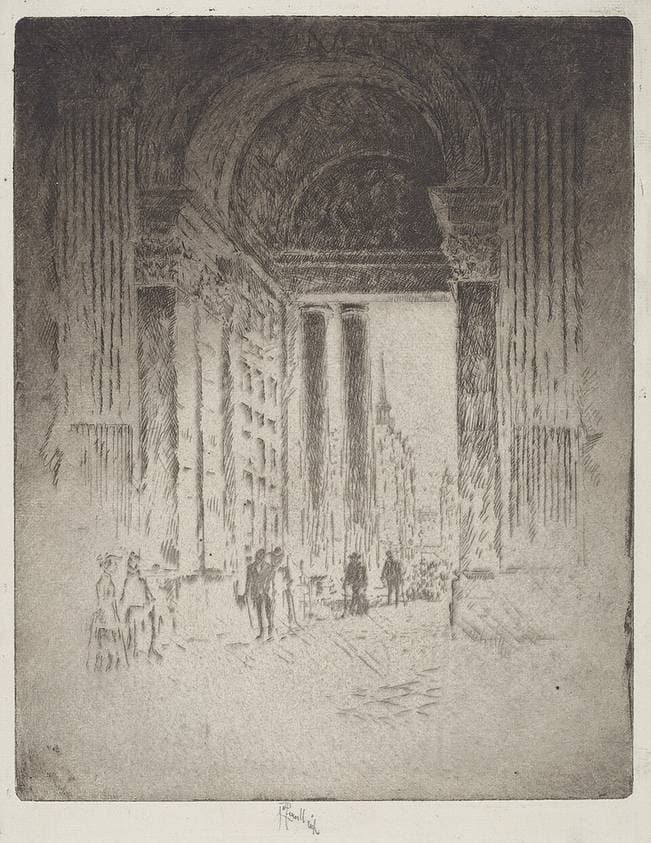West Door, St. Paul's — Joseph Pennell