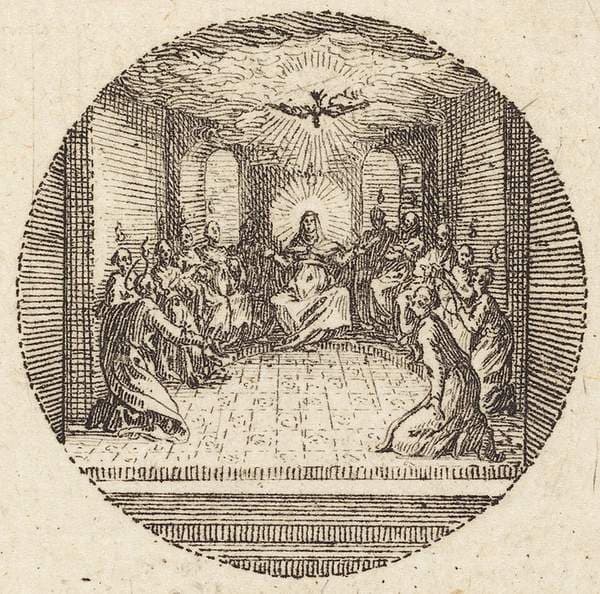 The Descent of the Holy Dove — Jacques Callot