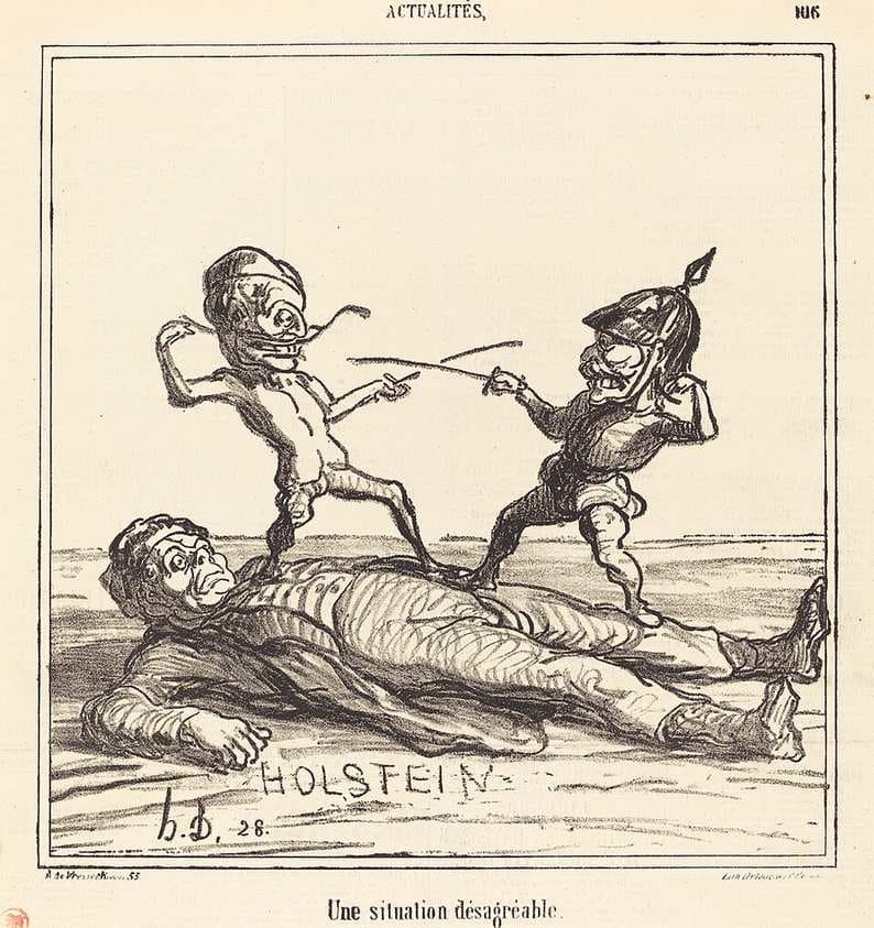 Une Situation désagréable — Honoré Daumier