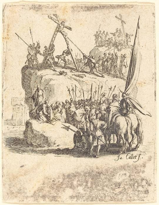 Raising of the Cross — Jacques Callot