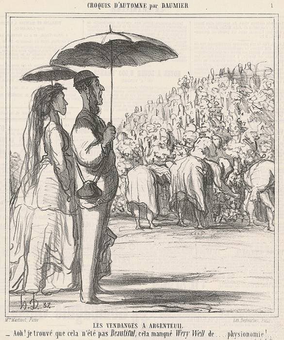 Les vendanges a Argenteuil — Honoré Daumier