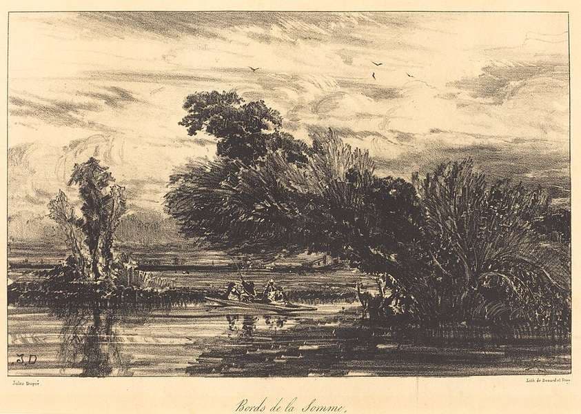 Bank of the Somme (Bords de la Somme) — Jules Dupré