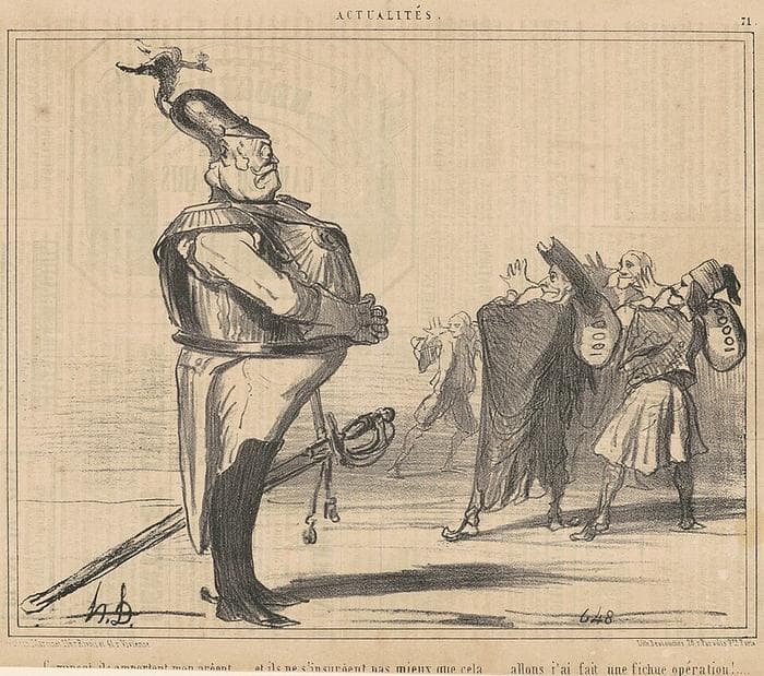 Comment, ils emportent mon argent ... — Honoré Daumier