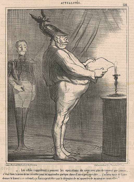 Les alliés s'appretent a pousser les opérations ... — Honoré Daumier