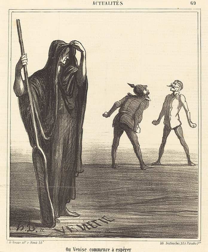 Ou Venise commence a espérer — Honoré Daumier