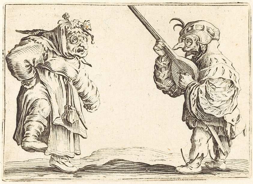 Dancers with Lute — Jacques Callot