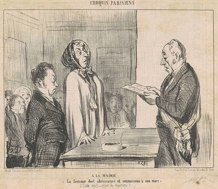 A la mairie ... — Honoré Daumier
