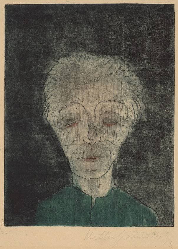 Tired Man (Self-Portrait) — Walter Gramatté