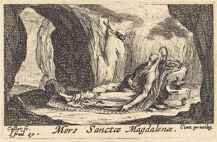 Death of the Magdalene — Jacques Callot